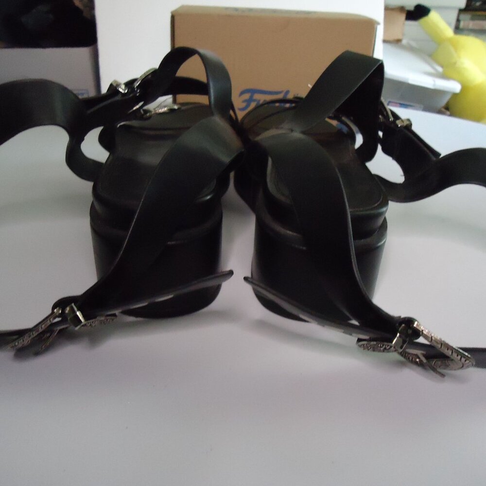 ASOS Toby Sandals Chunky Platform Criss Cross Ankle Adjustable Straps Buckle 11 - Picture 4 of 6